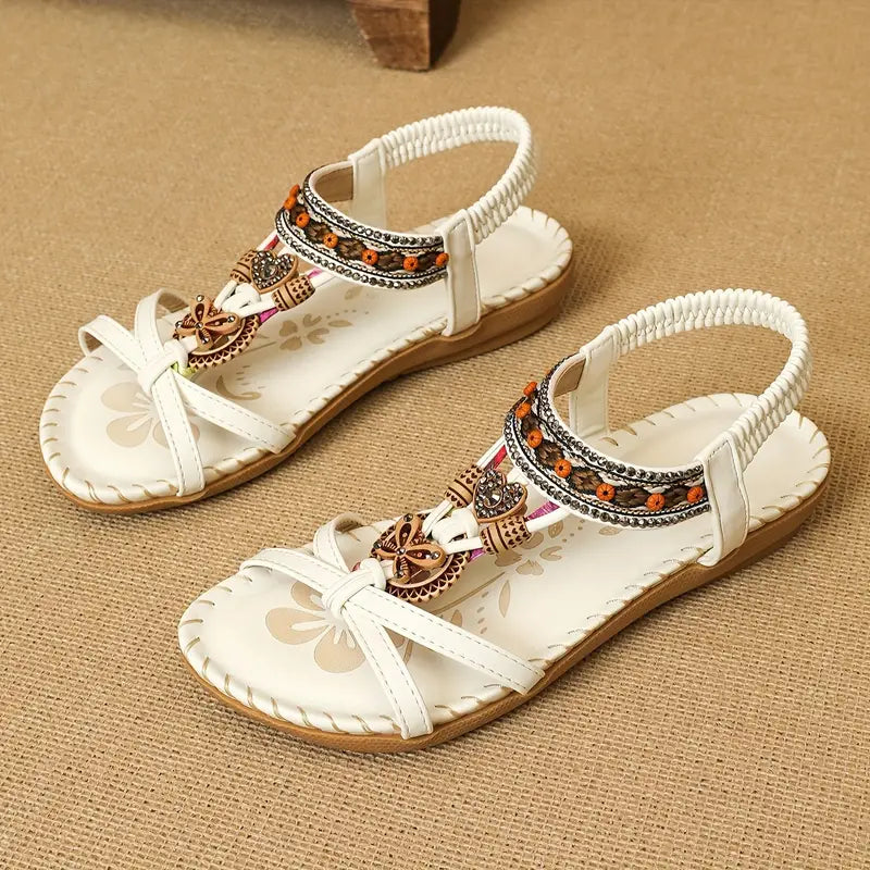 CLORINDA™ SANDALIAS PLANAS CON MARIPOSAS  PARA MUJER