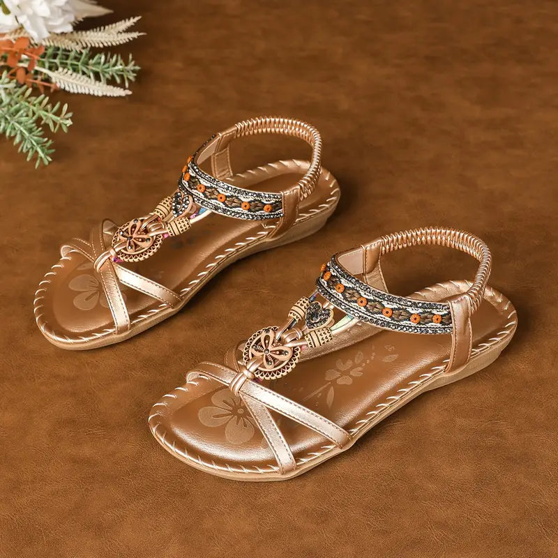 CLORINDA™ SANDALIAS PLANAS CON MARIPOSAS  PARA MUJER